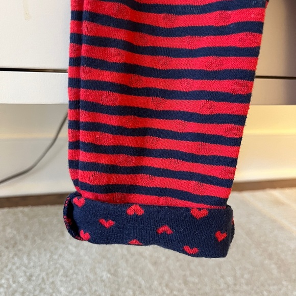 Primary Clothing Striped Pants with Heart Cuffs - Picture 4 of 5